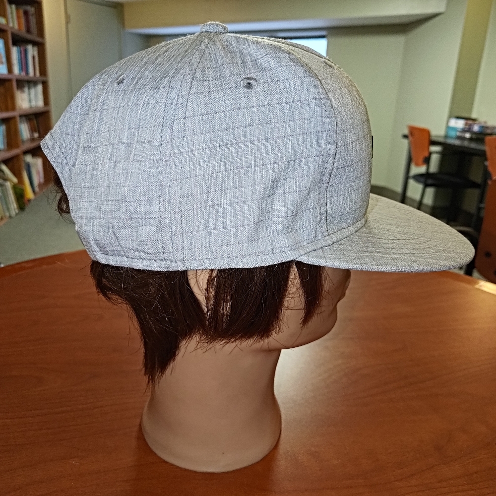 Miniso Stitched Leather Patch Snapback Hat Cap - image 8